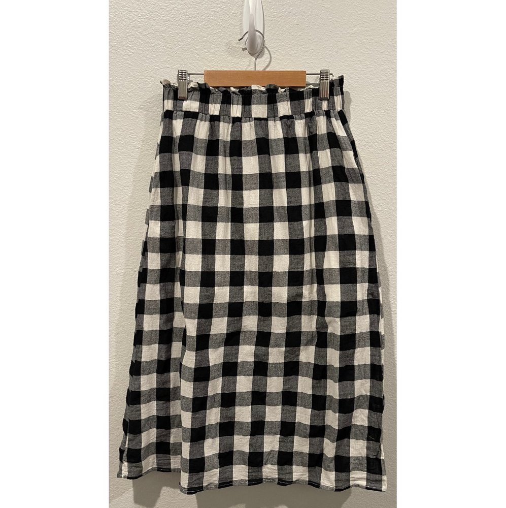 BRICKYARD BUFFALO Black And White Midi Skirt